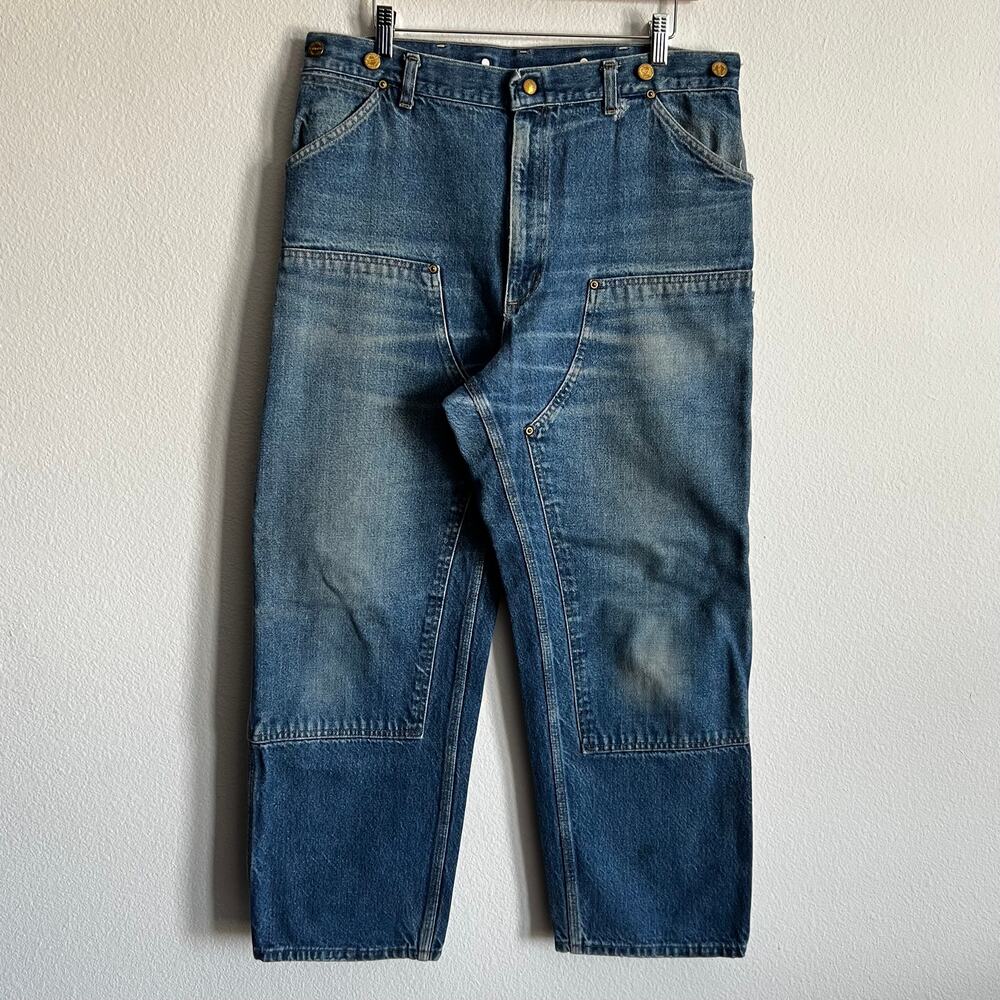 Carhartt 100 year B07 DNM denim double knee work wear carpenter pants